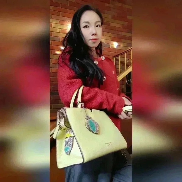 Kate spade Spencer Snake-embossed Medium satchel 👜 handbag - Picture 17 of 17